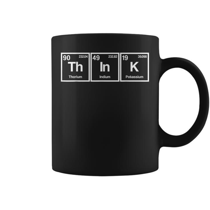 Think Periodic Table Chemistry Physics Geek Nerd Tassen