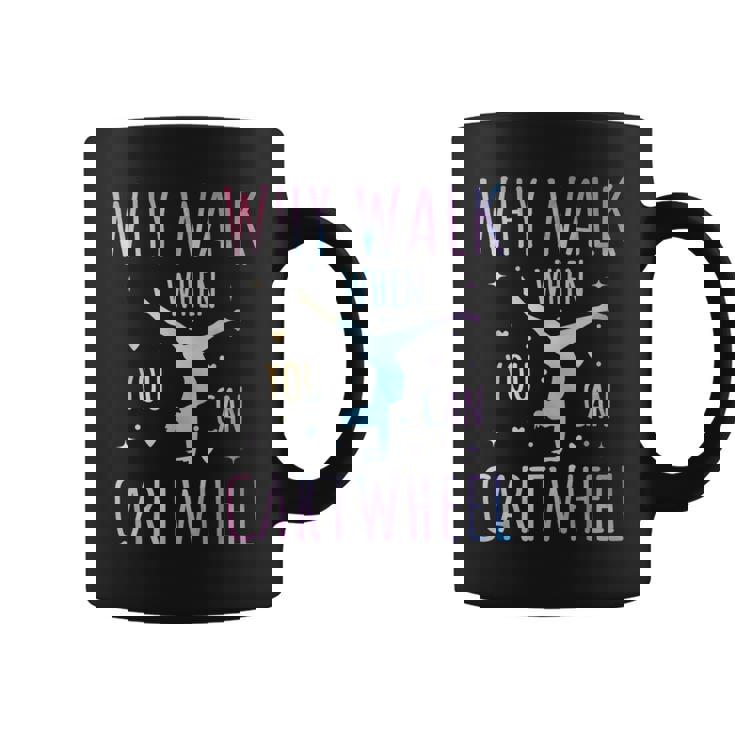 Tie-Dye Cartwheel Quote Gymnastics Cheerleader Gymnast Girl Coffee Mug