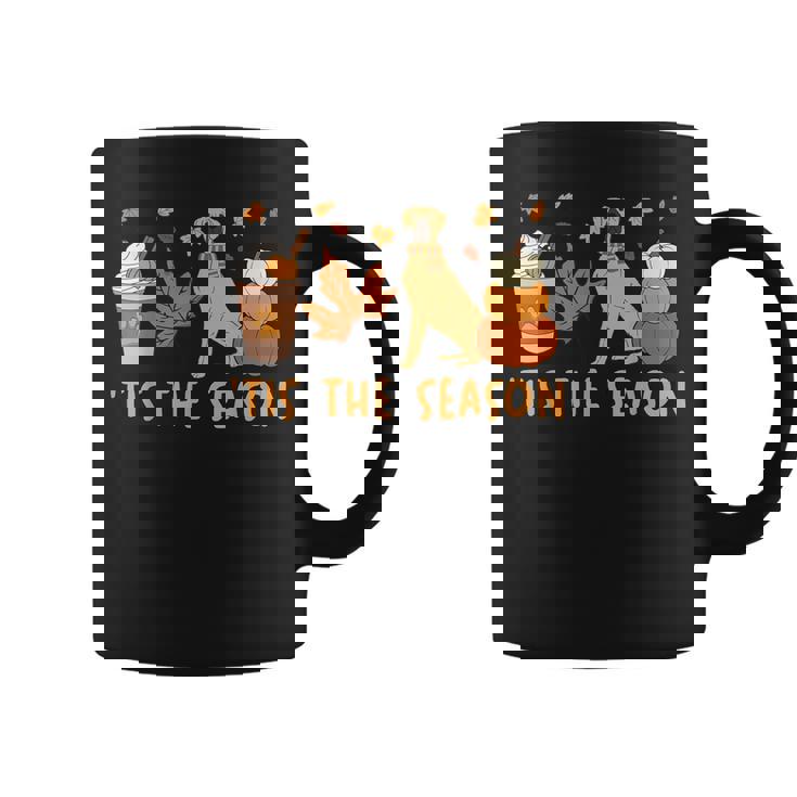 Tis The Season Great Dane Dog Fall Autumn Pumpkin Coffee Graphic Print Coffee Mug