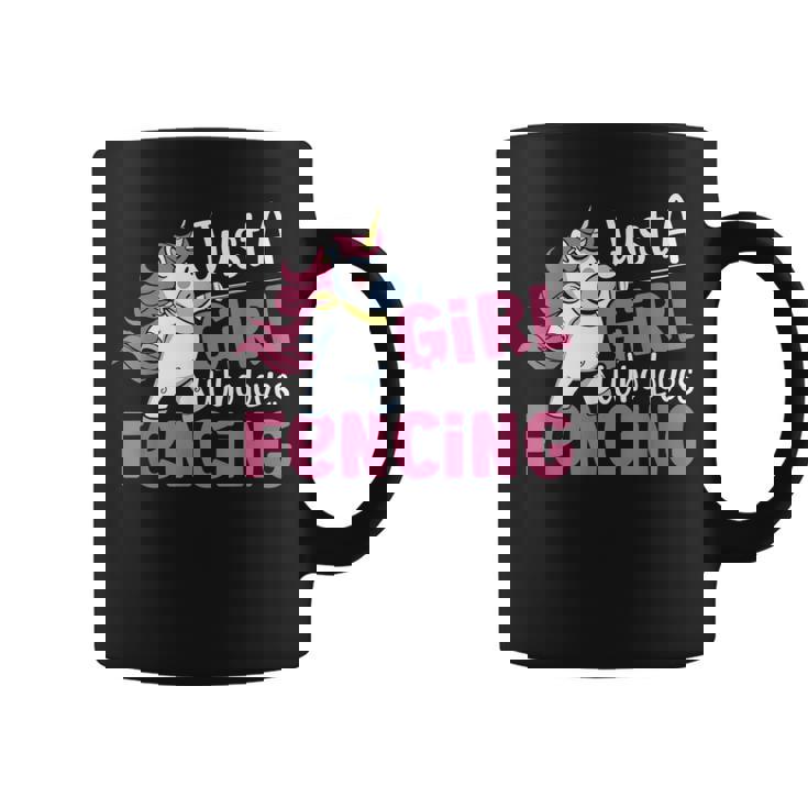 Traje De Esgrima Para Just A Girl Who Loves Fencing Taza de café