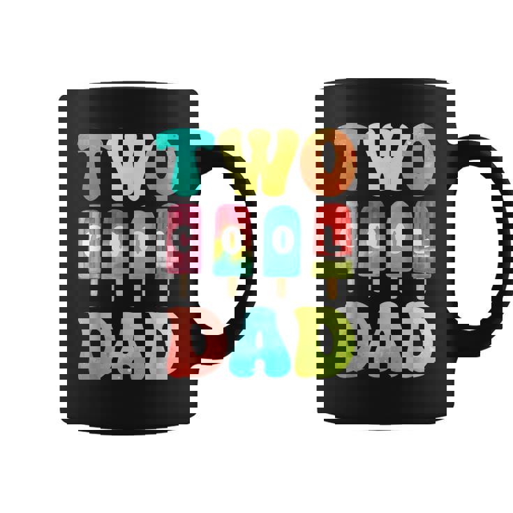 Two Cool Dad Of The Birthday Boy Girl 2nd Bday Popsicle Graphic Print Coffee Mug
