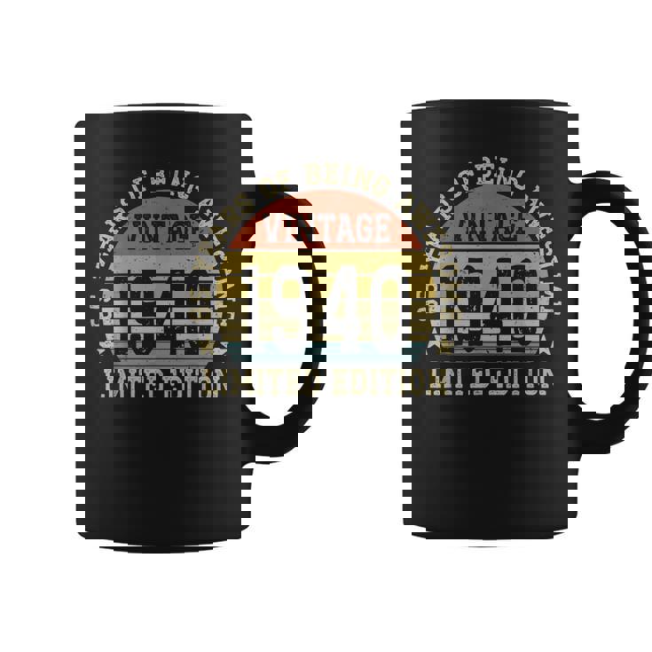 Vintage 1940 Edición Limitada 85-Year-Old 85Th Birthday Taza de café
