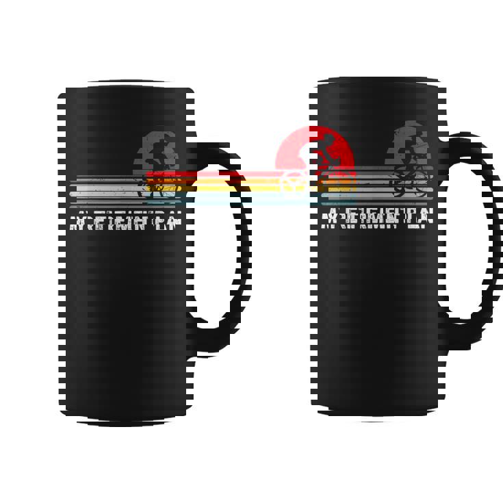 Vintage Bike Cycling My Retirement Plan Bicycle Ride Cyclist Coffee Mug