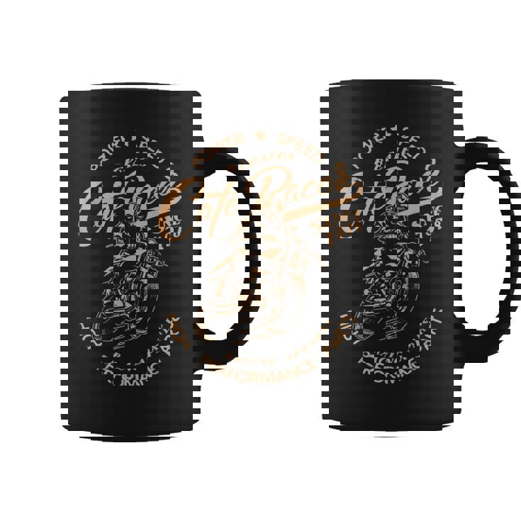 Vintage Cafe Racer Motocicleta Racing Bikers Regalo Taza de café