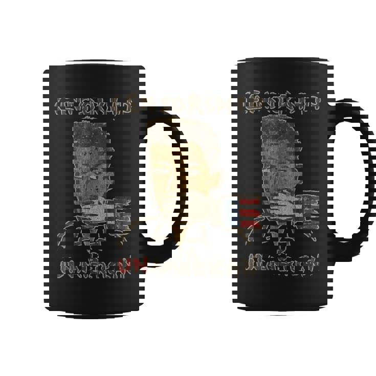 Vintage Censorship Is Un American 1990 Graphic Print Coffee Mug