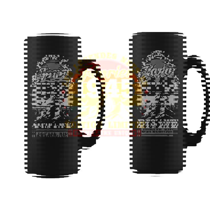 Vintage Febrero 1945 Retro Cumpleaños 80 Años Hombres Es Taza de café