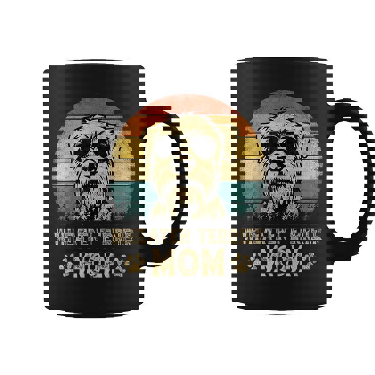 Vintage Wheaten Terrier Mom Dog Lovers Mother's Day Coffee Mug