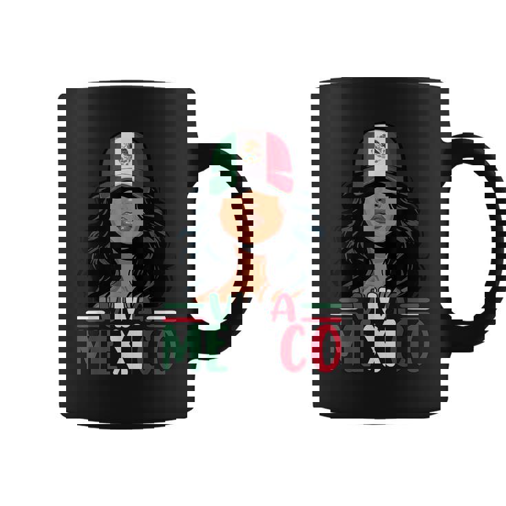 Viva Mexico Mexican Girl Independence Day Mexican Flag Women Coffee Mug