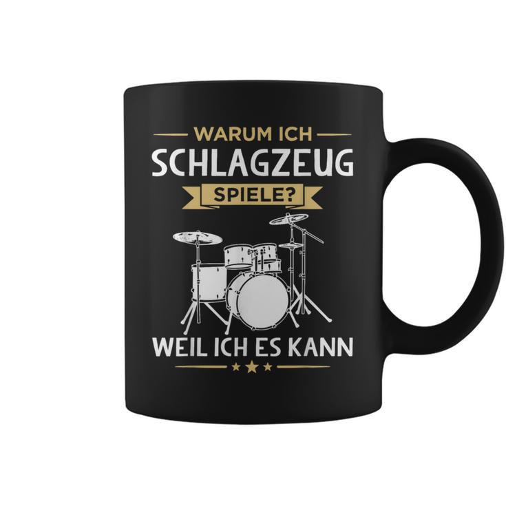 Warum Ich Drums Spiele Drummer Tassen