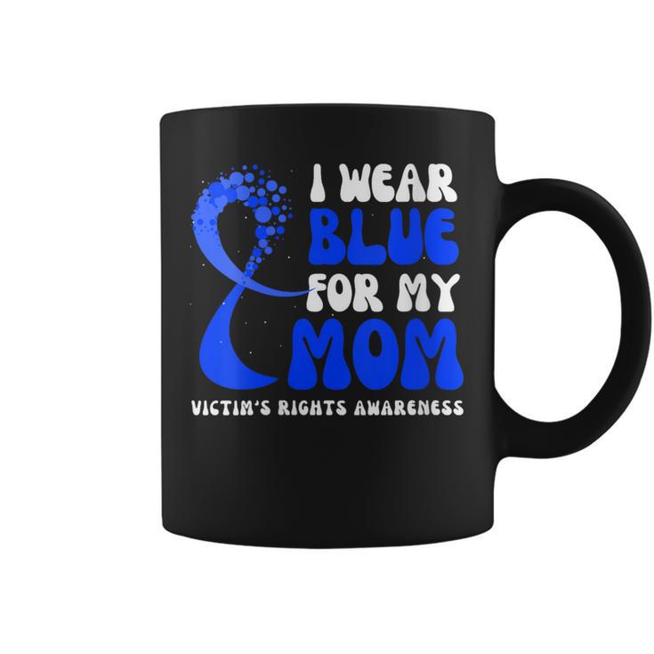 Victim Rights Ribbon I Wear Blue For My Mom Victim's Rights Awareness Ribbon Graphic Print ...