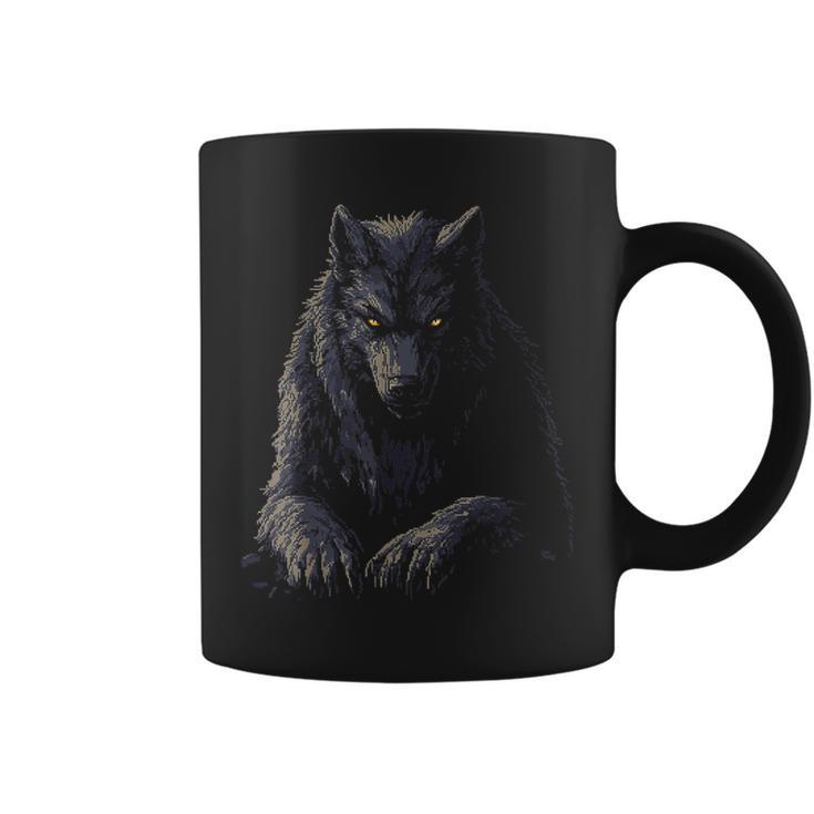 Werewolf Mythical Motif Fantasy Illustration Werewolf Tassen