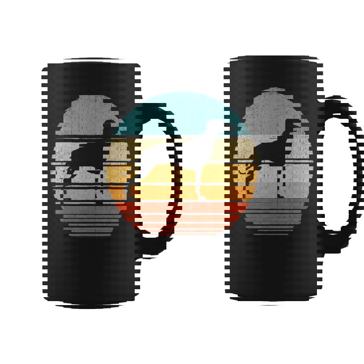 Whippet Retrointage 60S 70S Sunset Snap Perro Amantes Hombres Taza de café