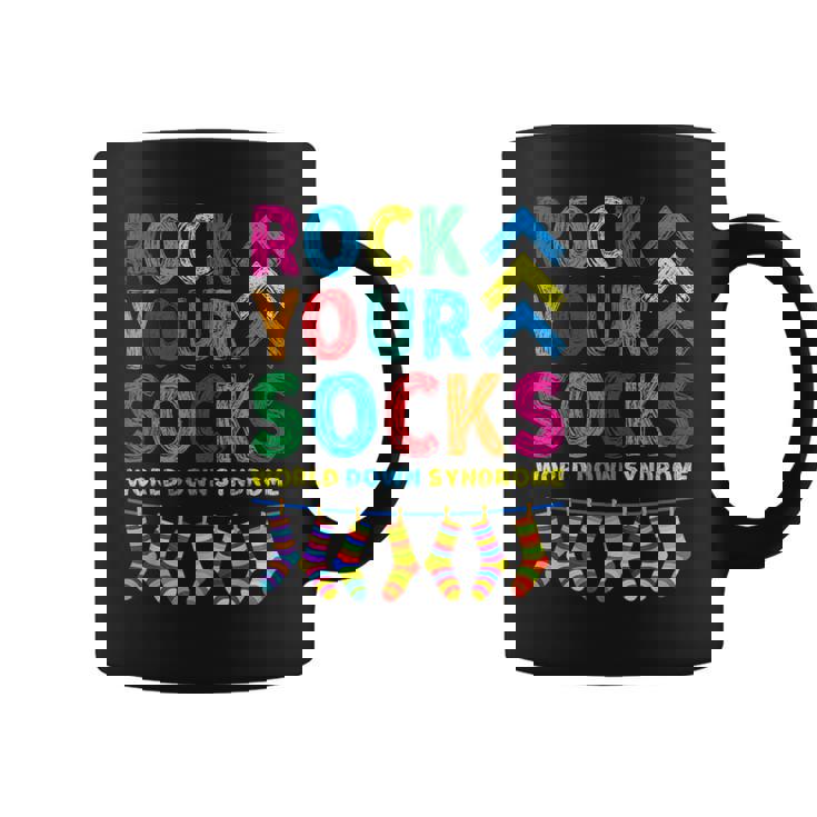 World Down Syndrome Day Rock Your Socks Awareness Support Coffee Mug