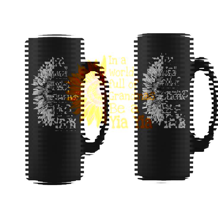 In A World Of Grandmas Be A Yia Yia Greece Greek Grandma Coffee Mug