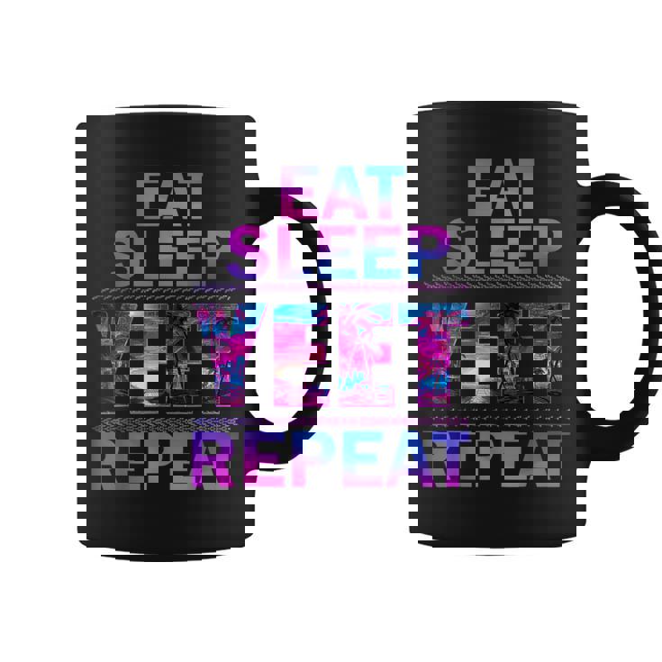 Yeet Eat Sleep Yeet Repeat Saying Kid Coffee Mug