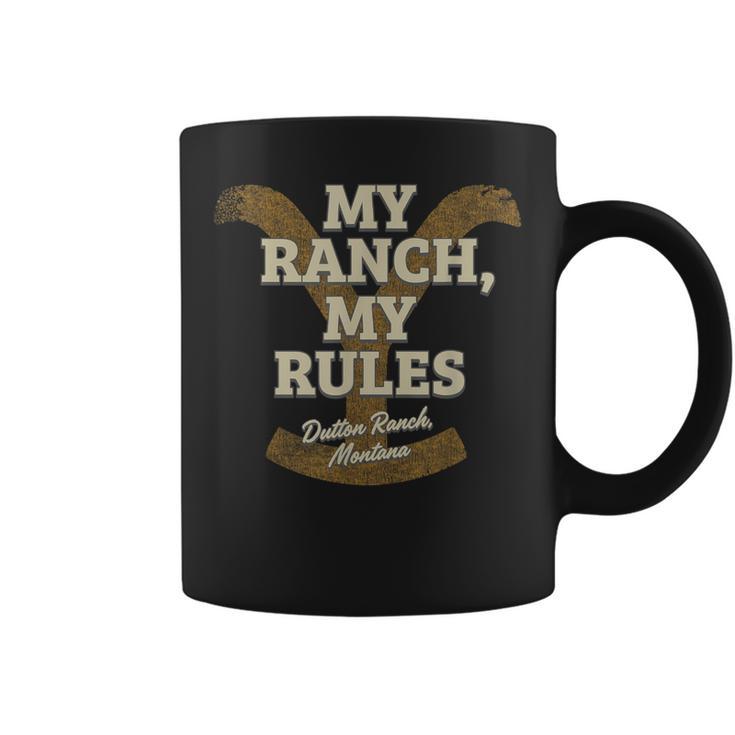 Yellowstone My Ranch My Rules Dutton Ranch Big Chest Logo Tassen