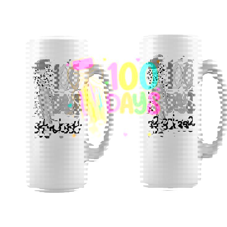 100 Days Of School Coquette Bow 100Th Days Of School Teacher Coffee Mug