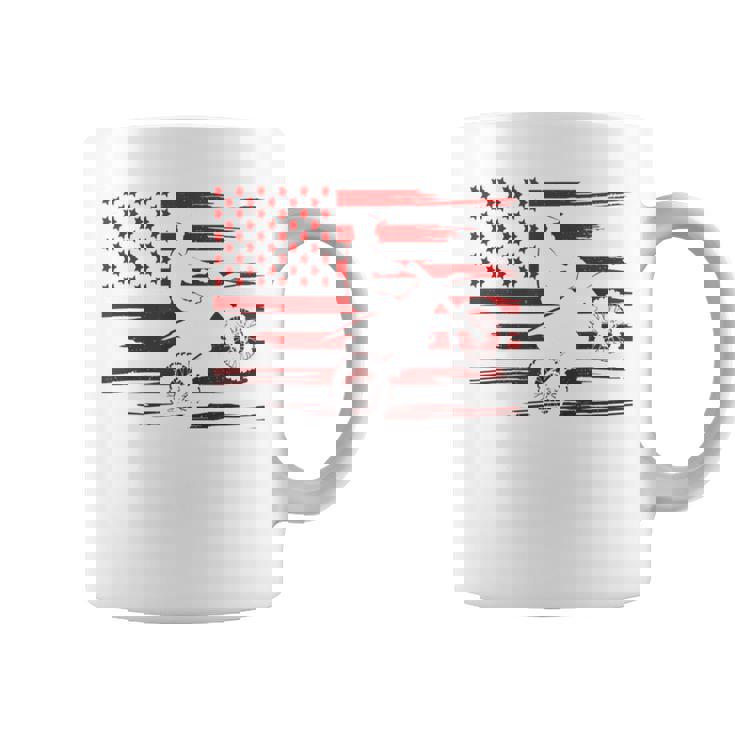American Flag Dirt Bike Apparel Dirt Bike Motocross Graphic Print Coffee Mug