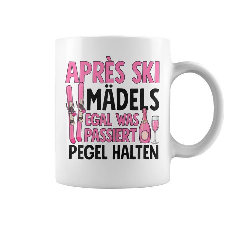 Apres Ski Mädels Egal Was Passiert Pegel Halten Tassen