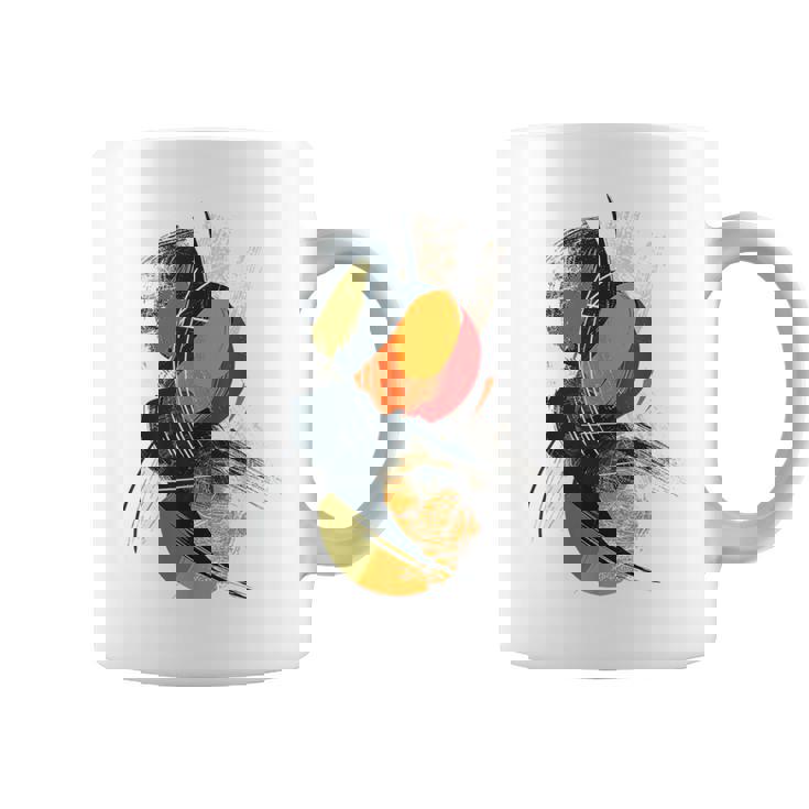 Arte Pintura Geométrica Dibujo Abstracto Arte Taza de café
