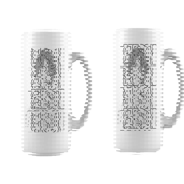 Benson First NameWith Glasses Personalized Vintage Coffee Mug