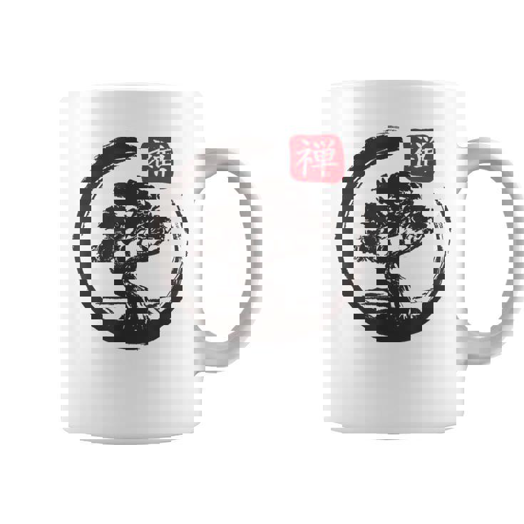Bonsaï Zen Enso Japonais Kanji Arbre Tasse
