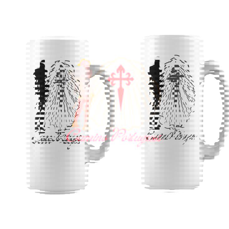Camino Portugues Santiago De Compostela Shell Taza de café