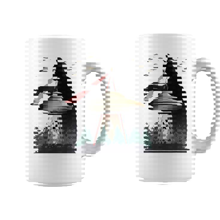 Cat Laser Eye Alien Ufo For Cat Mom Cat Dad Cat Lover Coffee Mug