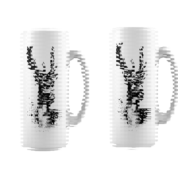 Chasseur Daim Cerf Motiv Chasse Chasseur Tasse