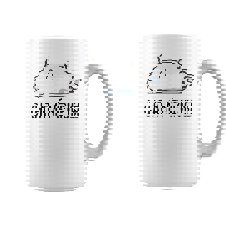 Chat Humour Cadeau Chat M'épuise Tasse