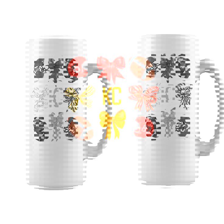 Coquette Bow Go Cheer Kansas City Pride Cheerleader Girls Coffee Mug