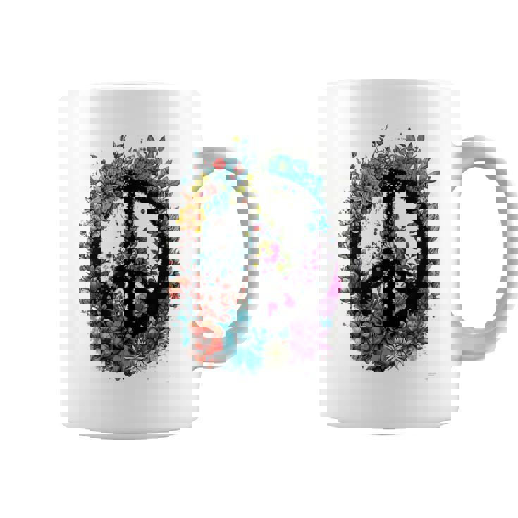 Cravate De Costume Hippie Avec Symbole De La Paix Des Années 60 Et 70 Tasse