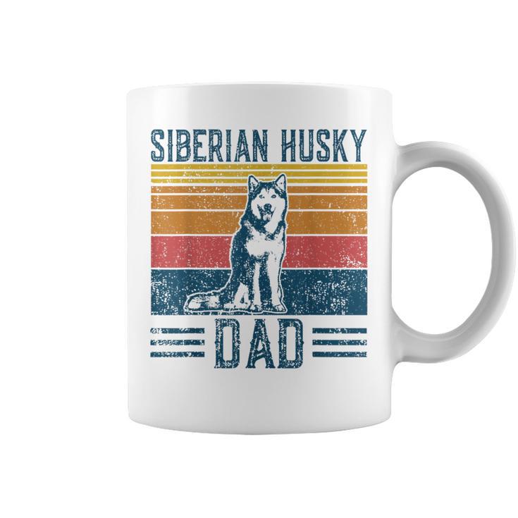 Dog Husky Papa -Intage Siberian Husky Dad Tassen