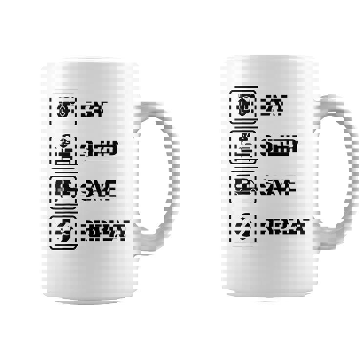 Eat Sleep Save Repeat Ambulancia Conductor Primeros Auxilios Rescate Regalo Taza de café