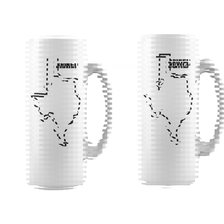Epic Threadz Carte De L'état Du Texas Brownfield Tx Tasse