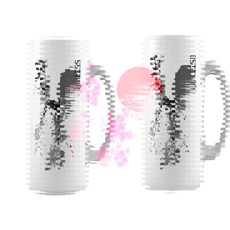 Fleurs De Cerisierintage Sakura Japonais Tasse