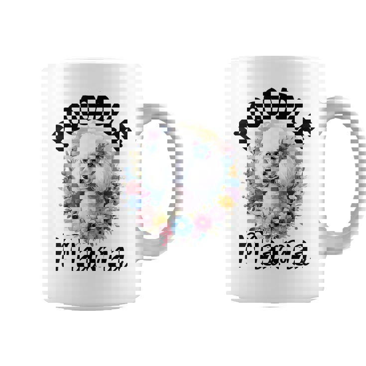 Floral Poodle Mom Dog Lovers Cute Mama Puppy Mother's Day Coffee Mug