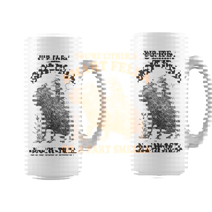 Capybara You're Either A Smart Fella Or A Fart Smella Coffee Mug