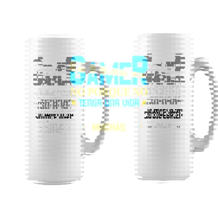 Gamer Regalo Frikiideojuegos Gaming Hombre Manga Larga Taza de café