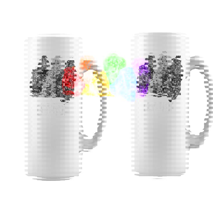 Gay Pride Lions LGBT Rainbow Flag Vintage Graphic Print Coffee Mug