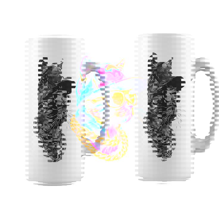 Genial Hip Hop Cat Urban Streetwear B-Boy Graffiti Taza de café