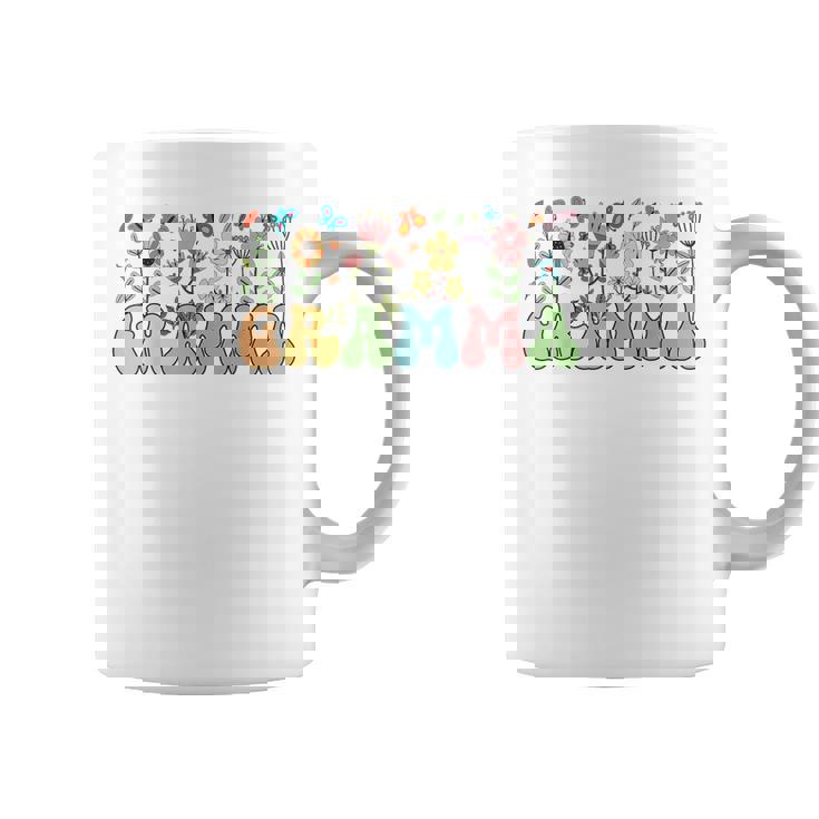 Gramma Flowers Gramma Grandma Gramma Grandmother Coffee Mug