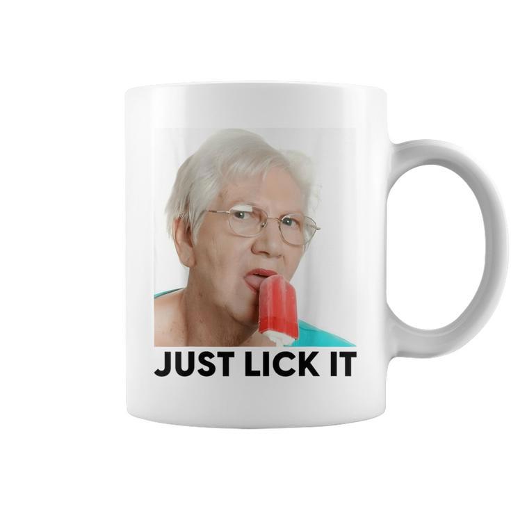 Grandma Just Lick It Grandma Licks Ice Meme Ice Lovers Summer Tassen