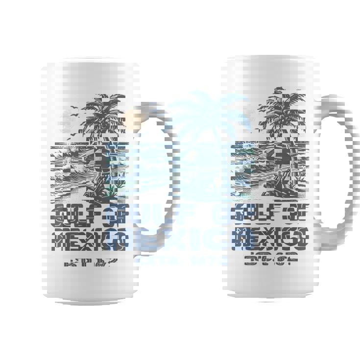 Gulf Of Mexico 1672 Vintage Beach Gulf Of Mexico Forever Coffee Mug