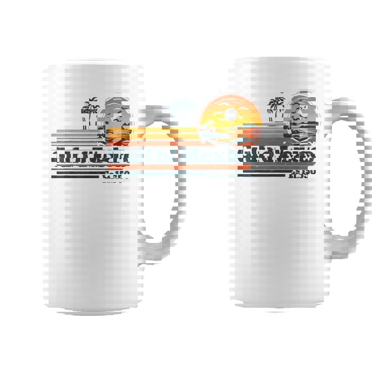 Gulf Of Mexico Est 1550 Vintage Sunset Beach Coffee Mug