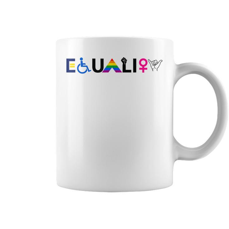 Igualdad Igualdad De Derechos Lgbtq Aliado Unity Pride Taza de café