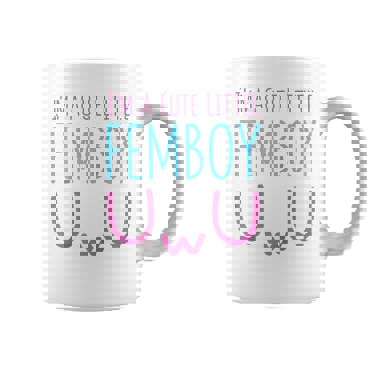I'm A Cute Little Femboy Aesthetic Sissy Manga Raglan Taza de café
