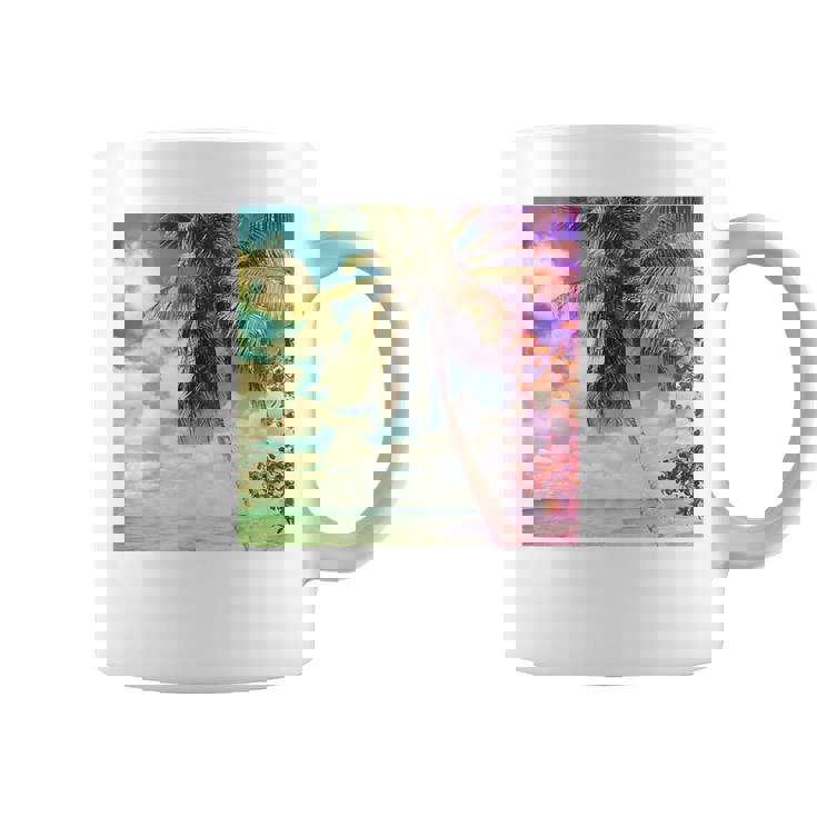 Isla Saona Palmier Prismatique Des Caraïbes Tasse