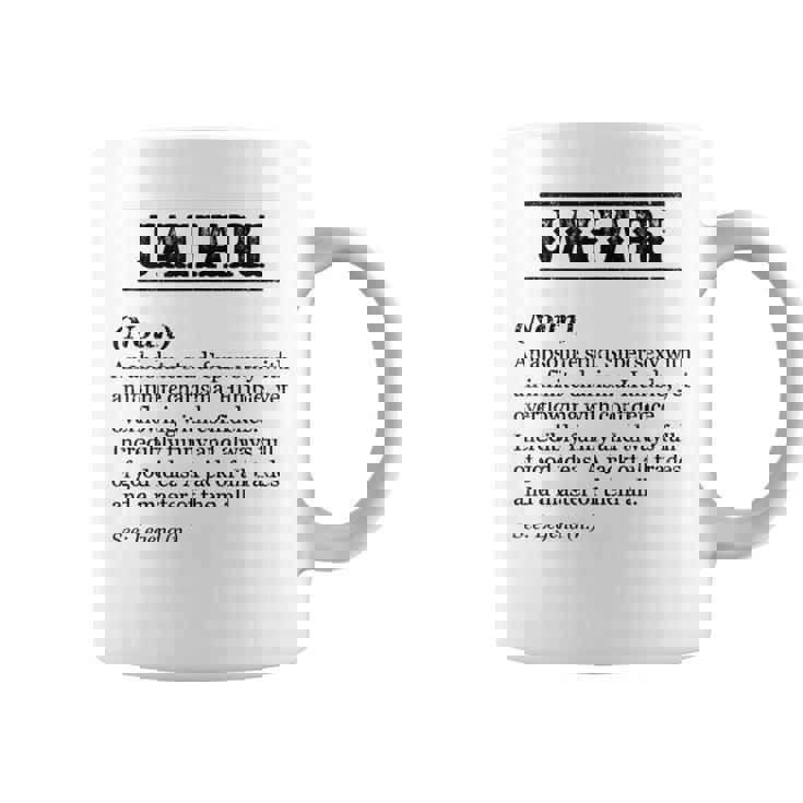JAHARI Name Definition Phrase Customized Graphic Print Coffee Mug