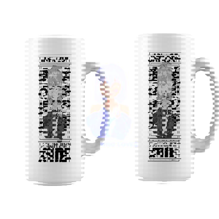 Just A Girl Who Loves Anime Japonés Manga Anime Merch Taza de café